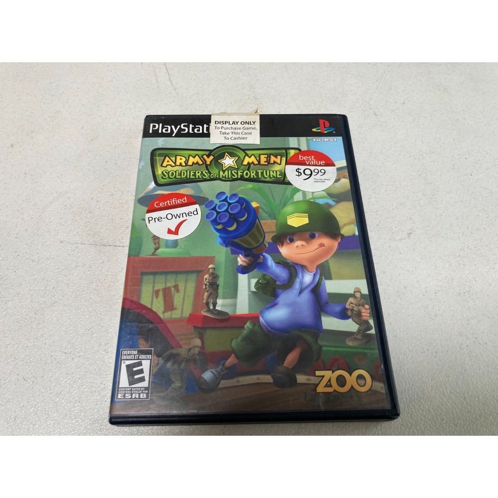 Army Men Soldiers of Misfortune Sony PlayStation 2 2008 PS2 Complete Tested